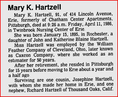 Mary K. Hartzell